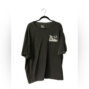 Gray The Godfather Short Sleeve Tees Cotton Casual
